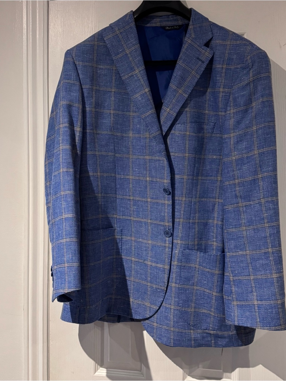 Blue Windowpane Sport Coat Blazer